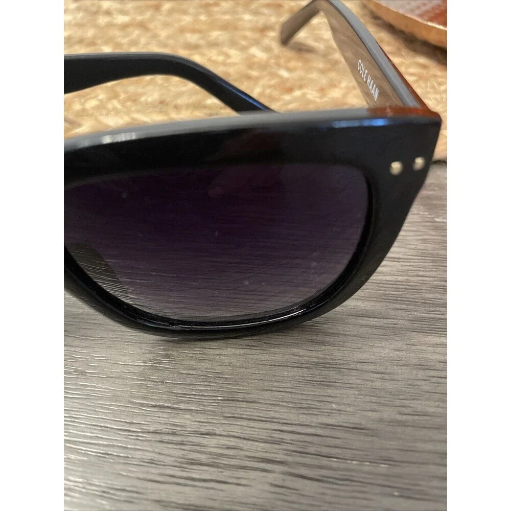 Cole Haan C16144 Dark Black Women’s Polarized Sunglasses